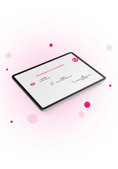 Tablet mostrando os resultados